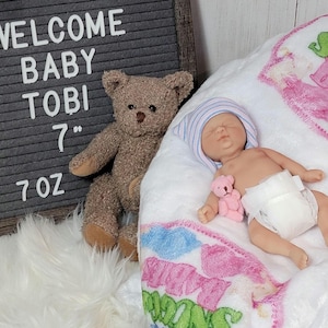 Handmade 6&quot; Silicone Baby Doll Tobi Enhanced Realism Edition