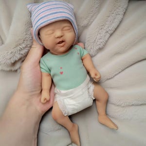 Silicone Baby Doll 7&quot; Boy or Girl &quot;Jackson&quot; or &quot;Jada&quot;