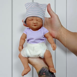 10&quot; Full Body Silicone Baby Doll Girl or Boy &quot;Laila&quot; or &quot;Liam&quot; Micro Preemie Reborn Baby Doll