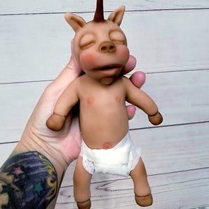 7" Realistic Silicone Baby Doll "Fantasia" - Unicorn Micro Preemie Girl ASMR Toy