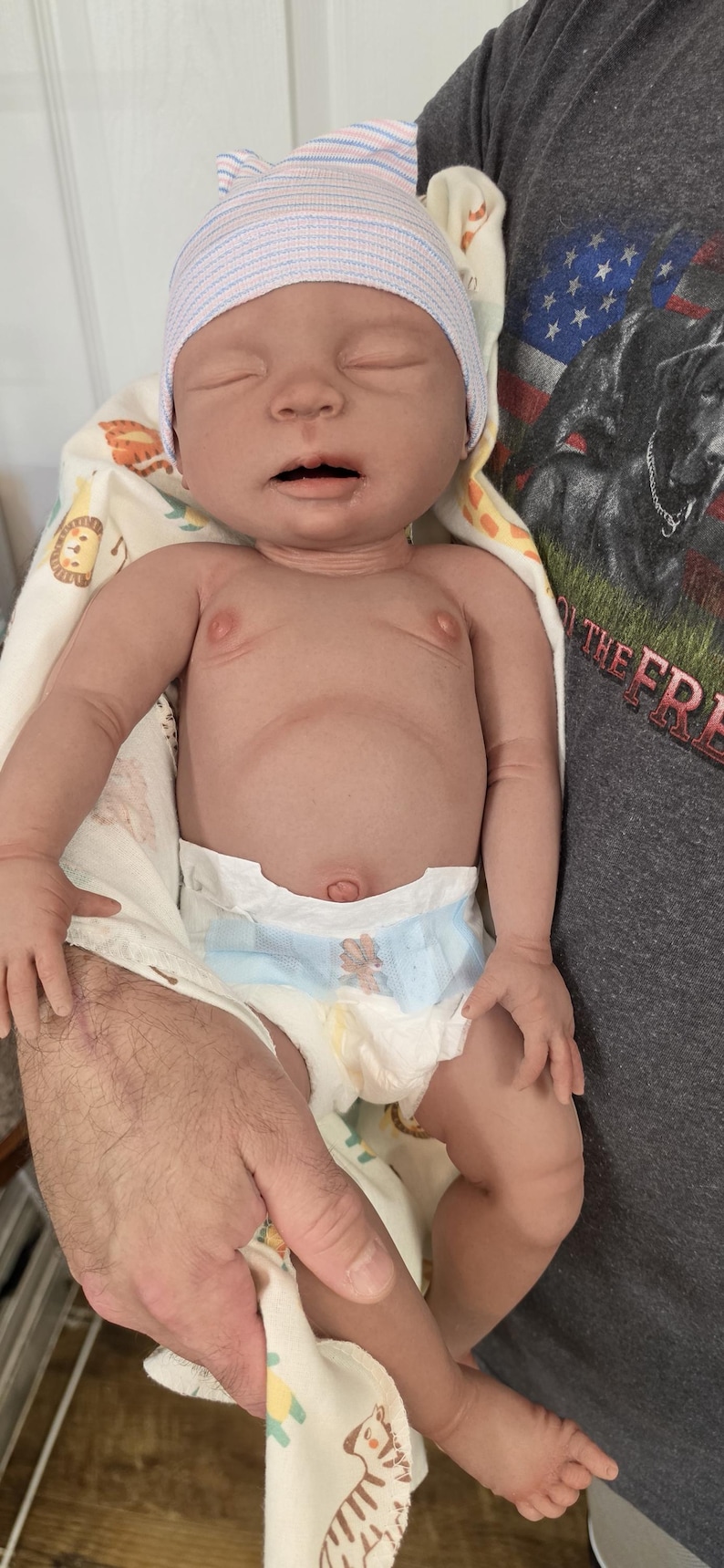 Authentic 22" Silicone Baby Doll "Riley" Enhanced Realism Edition Handmade by Artist image 10