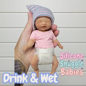 7&quot; Drink and Wet Silicone Baby Doll &quot;Kayla&quot;
