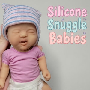 Silicone Baby Doll 7&quot; Boy or Girl &quot;Jackson&quot; or &quot;Jada&quot;