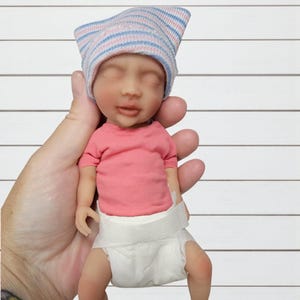 Silicone Girl Baby Doll 7 inch &quot;Penelope&quot;