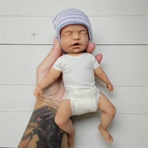 Silicone Baby Boy Doll 8 inch &quot;Jamie&quot;