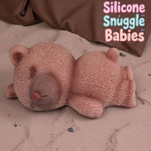 4.5&quot; Silicone Teddy Bear Shelf Sitter
