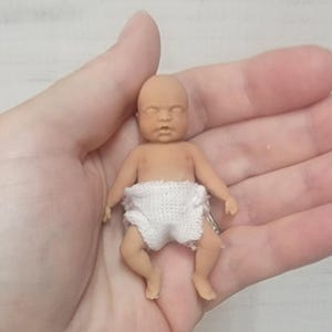 Handmade 2.5&quot; Silicone Baby Doll &quot;Jamie&quot; New Enhanced Realism Edition