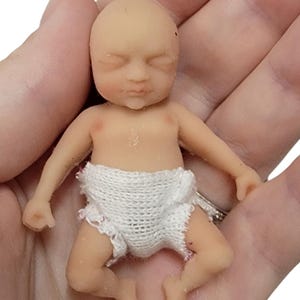 Boneca de silicone artesanal de 2,5&quot; &quot;Bailey&quot; Edição de realismo aprimorado