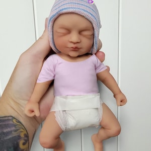 Silicone Baby Doll 7 inch Girl or Boy &quot;Bailey&quot;