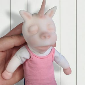 7&quot; Unicorn Silicone Baby Doll &quot;Fantasia&quot;
