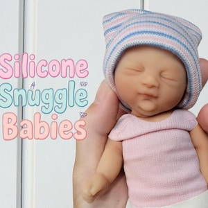 Silicone Baby Girl Doll 6 inches &quot;Tobi&quot;