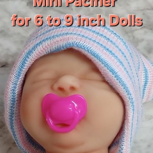 6～9インチの人形用ミニチュアおしゃぶり