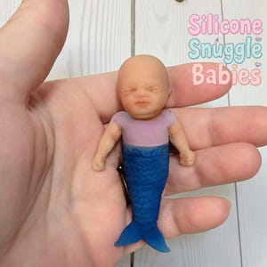 3&quot; Silicone Mermaid Baby Doll