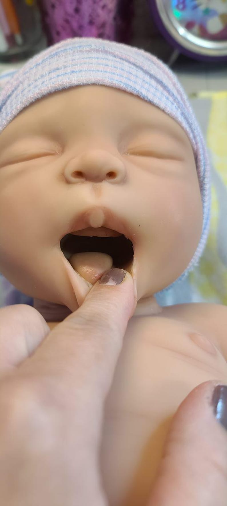 Authentic 22" Silicone Baby Doll "Riley" Enhanced Realism Edition Handmade by Artist image 7