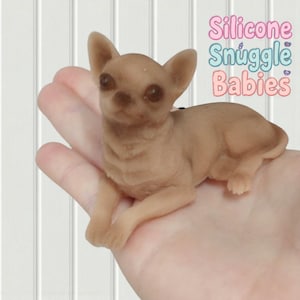 3&quot; Silicone Chihuahua Dog Shelf Sitter