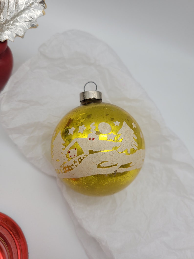 Vintage Bottle Brush Christmas Trees 