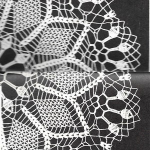 PDF - Sparkling Diamond Crochet Doily Pattern - Elizabeth Hiddleson crochet doily pattern - vintage crochet pattern
