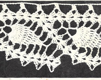 PDF - Edge No. 5 -  Elizabeth Hiddleson crochet pattern - vintage crochet pattern