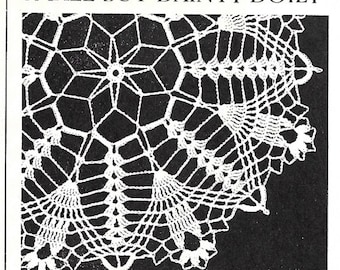 PDF - Dainty Crochet Doily - Elizabeth Hiddleson Crochet Pattern - vintage crochet lace pattern
