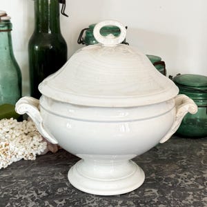 Antique French Ironstone Tureen - Soupiere