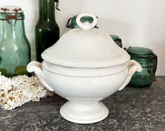 Antique French Ironstone Tureen - Soupiere