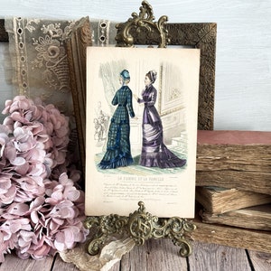 Antique French Fashion Print - 19th Century