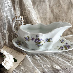 Vintage French Porcelain Gravy Boat/Sauciere