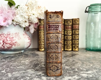 1699 Antique French Leather Bound Book - 17th Century