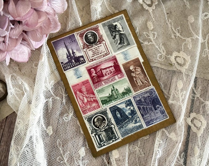 Vintage Postage Stamp Set - Philately - Vatican Postage Stamps