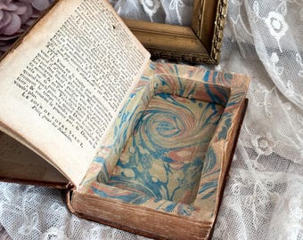Antique Secret Book Box - Faux Book Safe - Trinket Box - Shelf Decor