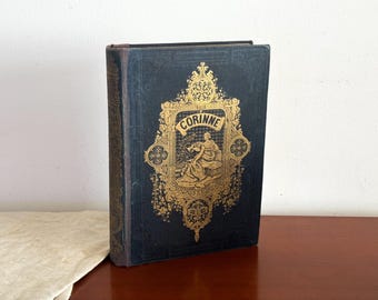 Antique French Gilded Book - 19th Century - Corrine ou l'Italie