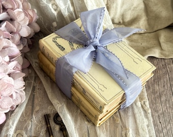 Set of 3 Vintage French Nelson Books - Book Bundle - Shabby Chic - Decorative Books