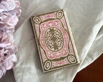 Antique French Romantic Gilded Book - 19th Century - Shabby Chic - Bookshelf Decor