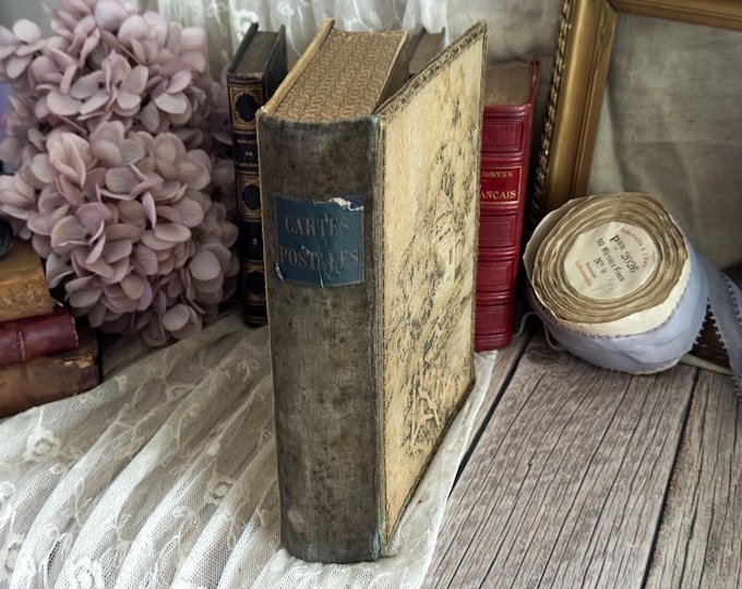 Antique Book Box - Trinket Box - Shelf Decor