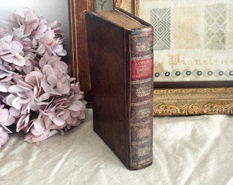 Antique French Leather Bound Book - 19th Century - Obstetrics History - Midwifery Gift