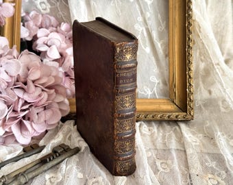 16th Century - 1535 Antique Leather Bound Book - Enchiridion Militis Christiani - Erasmus - Handbook of the Christian Soldier