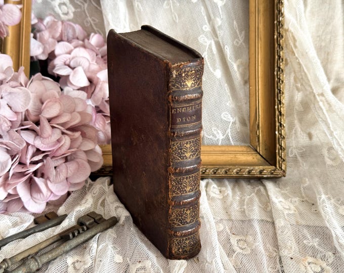 16th Century - 1535 Antique Leather Bound Book - Enchiridion Militis Christiani - Erasmus - Handbook of the Christian Soldier