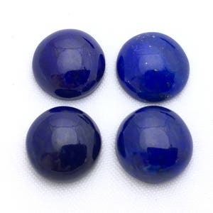 Natural Lapis Lazuli Cabochon, Ink Blue Gemstone (11MM) image 5