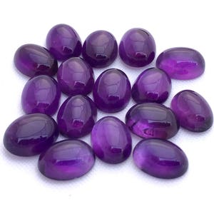 Sale African Amethyst Oval Cabochon 8x6, 9x7, 10x8MM, Pleasant Dark Purple Colour / for Fine Jewellery /  price by per piece.