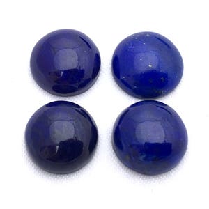 Natural Lapis Lazuli Cabochon, Ink Blue Gemstone (11MM) image 2