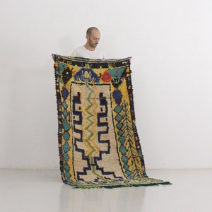 Moroccan rug - Azilal - 3.3x6.4feet / 100x197cm