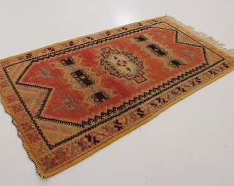 RESERVED FOR JENNIFER Moroccan rug - Taznakht - 3.2x5.8feet / 100x178cm