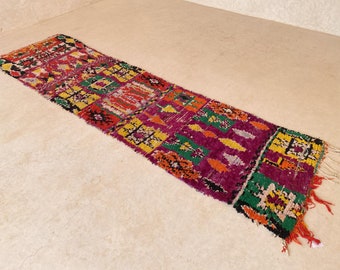 Moroccan rug - Boujad - 2.8x11.5feet / 87x352cm