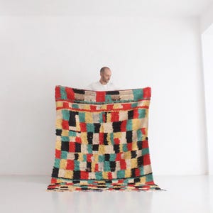 Alfombra marroquí - Azilal - 4,8x7,1 pies / 148 x 217 cm