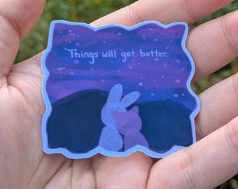 Things Will Get Better Matte Vinyl Sticker