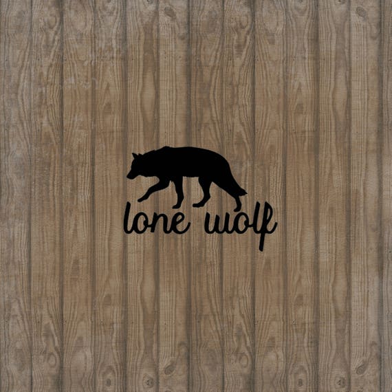 Lone Wolf Decal Car Decal Laptop Sticker Window Decal Etsy
