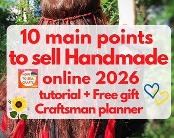 Sell on Etsy: 10 points on how to sell crafts online + Craftsmen planner PDF