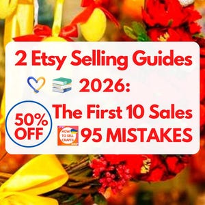 Sell on Etsy 2 eBooks 2026: First 10 Sales & 95 Mistakes (2 PDF eBooks)