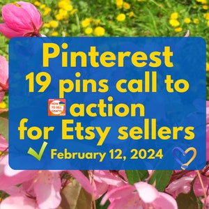 Pinterest. 19 calls to action for Pinterest pins. Pinterest templates for Pinterest promotion.  Pinterest marketing,  Etsy promotions