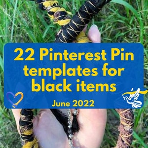 Pinterest templates for black items
